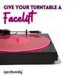 Acrylic Turntable Slipmat (Rebel Rose) Pink