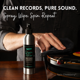 250mL Vinyl Record Cleaning Fluid + Microfiber Cloth