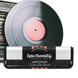 Silver Anti-Static Carbon Fibre Vinyl Record Cleaning Brush