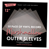 50 Pack of 12-inch Record Outer Sleeves (Marshmallows)