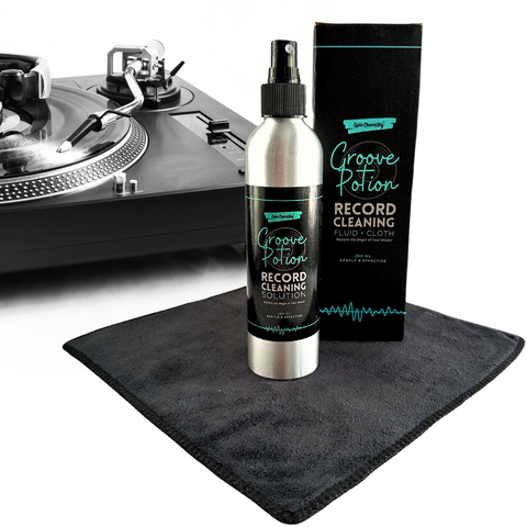 250mL Vinyl Record Cleaning Fluid + Microfiber Cloth