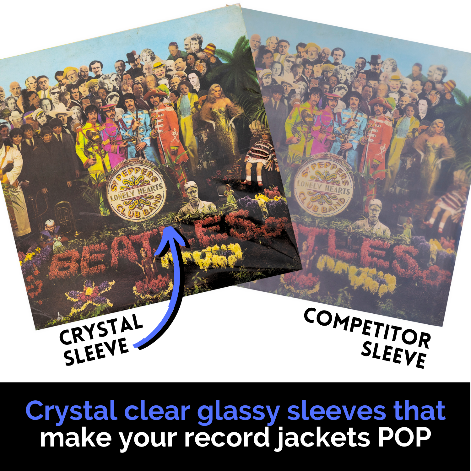 Clear record outer sleeves